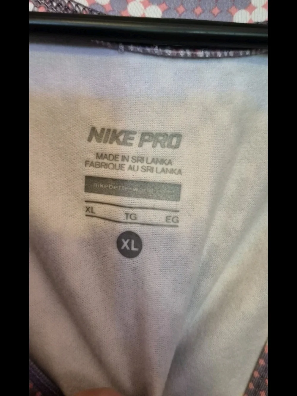 Nike Pro Dri-Fit Fair Isle Running 1/4 Zip Pullover Women’s XL Thumbholes